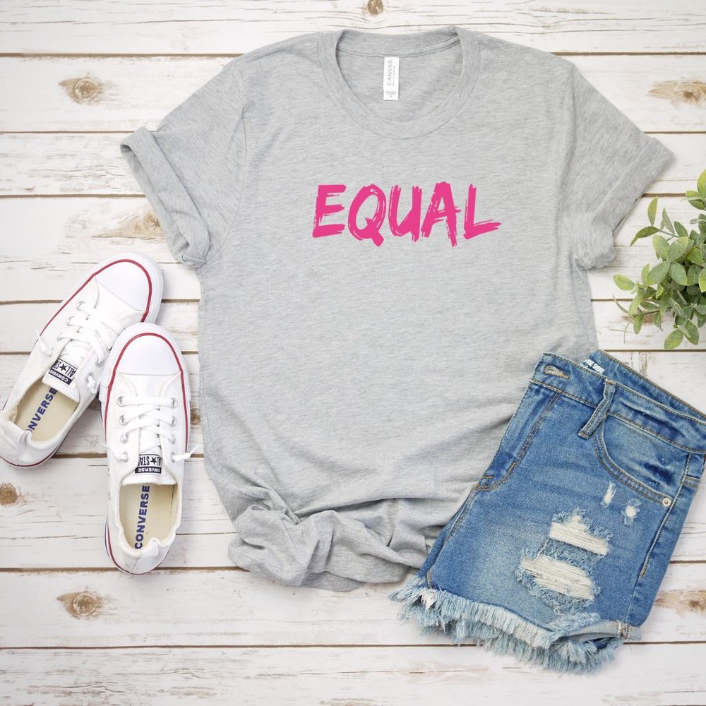 Equal Light Gray Tee Shirt